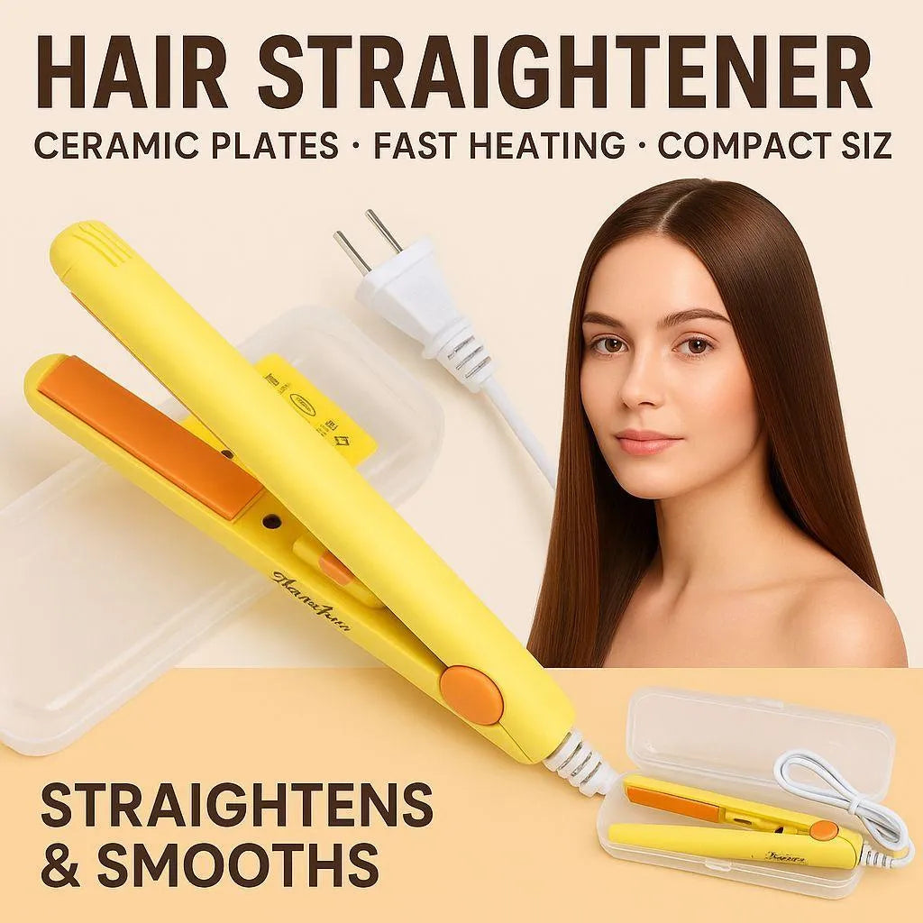 Mini Portable Hair Straightener – USB Rechargeable