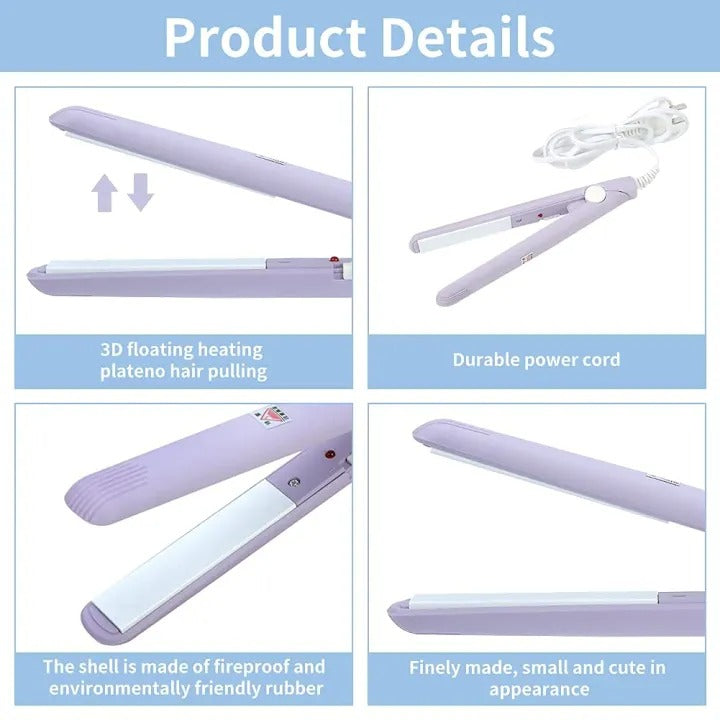 Mini Portable Hair Straightener – USB Rechargeable