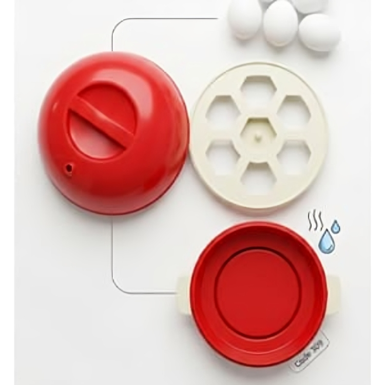 Electric Egg Boiler & Vegetable Steamer – Rapid Cooking with Automatic Shut-Off for Healthy Breakfasts & Steamed Snacks