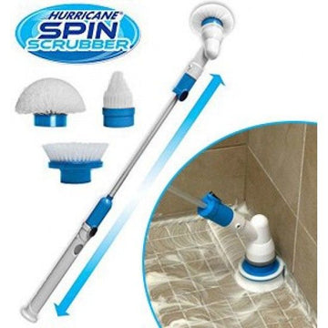 Electric cleaning spin scrubber