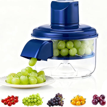 Blue manual grape juicer